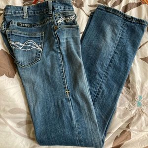 Cowgirl Tuff Don’t Fence Me In Women’s jeans size 27 length 33.